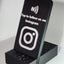 Tap to Follow Instagram NFC Stand – Social Media Display – Contactless Instagram Growth Sign for Shops, Creators & Events