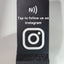 Tap to Follow Instagram NFC Stand – Social Media Display – Contactless Instagram Growth Sign for Shops, Creators & Events
