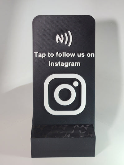 Tap to Follow Instagram NFC Stand – Social Media Display – Contactless Instagram Growth Sign for Shops, Creators & Events