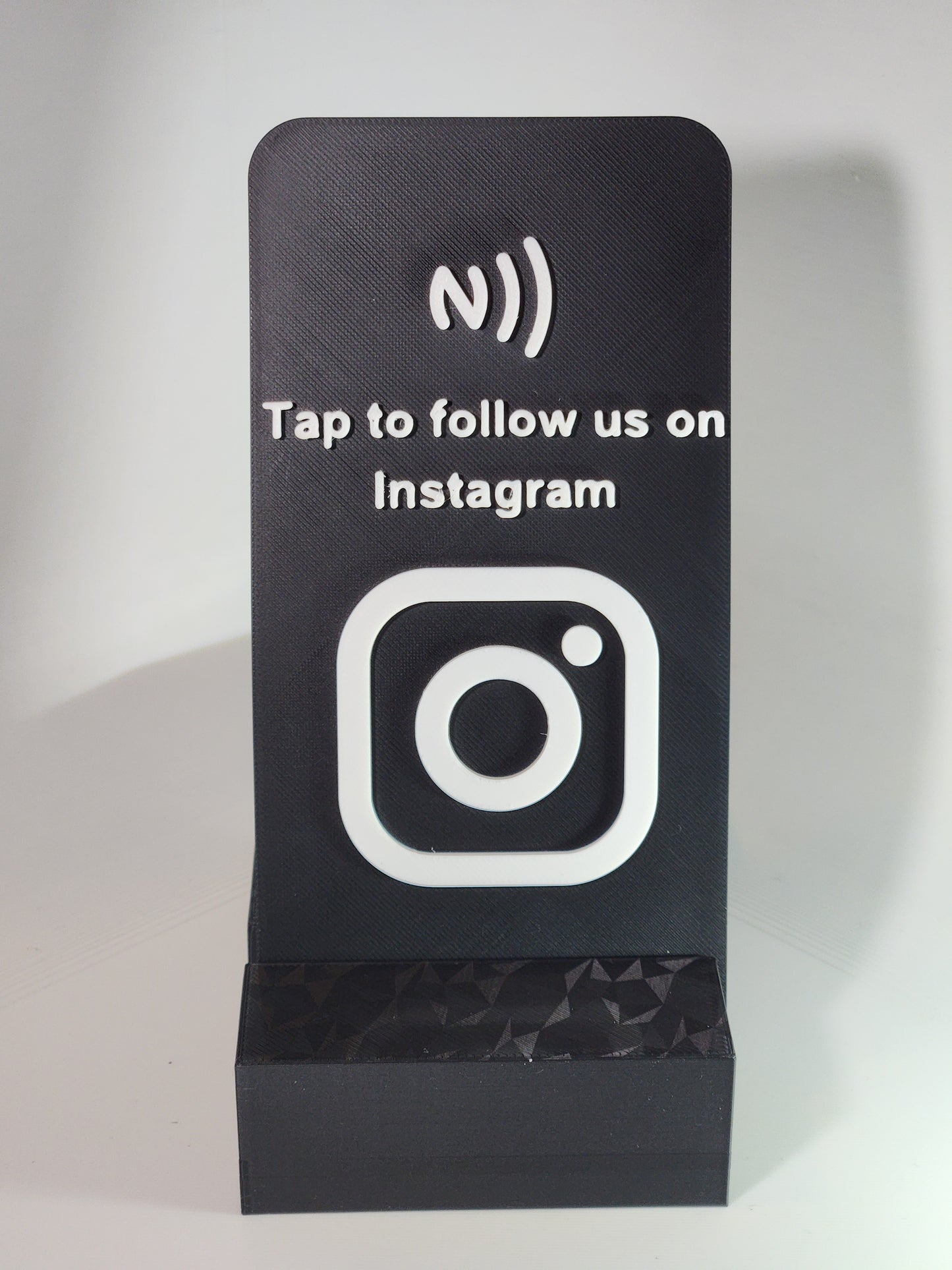 Tap to Follow Instagram NFC Stand – Social Media Display – Contactless Instagram Growth Sign for Shops, Creators & Events