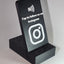 Tap to Follow Instagram NFC Stand – Social Media Display – Contactless Instagram Growth Sign for Shops, Creators & Events