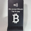 Tap to Pay Bitcoin Stand – NFC Contactless Payment Display – Crypto Payment Sign for Shops & Small Businesses