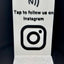Tap to Follow Instagram NFC Stand – Social Media Display – Contactless Instagram Growth Sign for Shops, Creators & Events