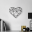 Geometric Heart Wall Art – 3D Printed