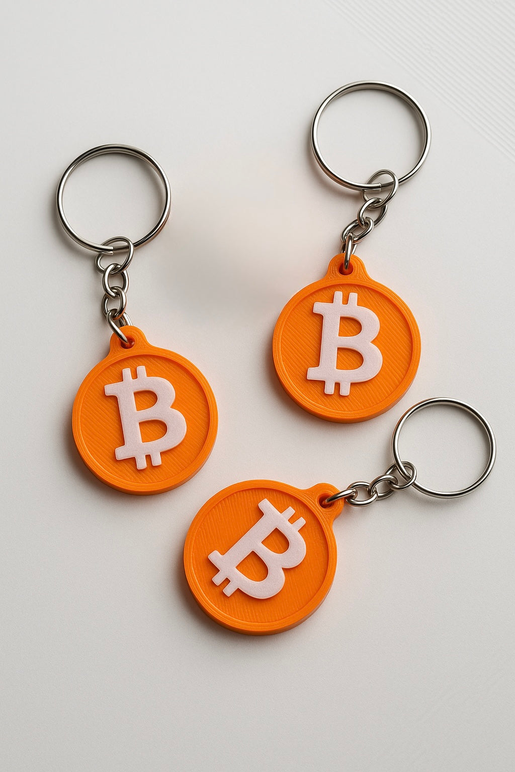 Bitcoin NFC Keychain – BTC Coin Tag | Tap-to-Receive Crypto Wallet, Rewritable, Everyday Carry