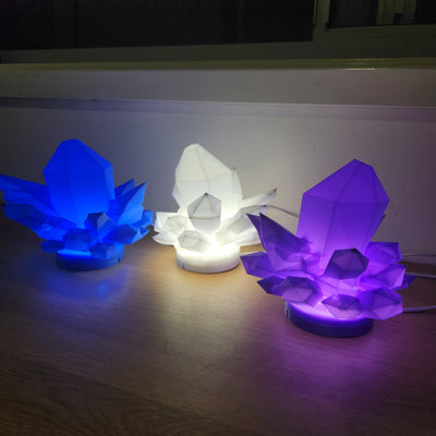 Aetheryte Crystal Cluster Tabletop Lamp