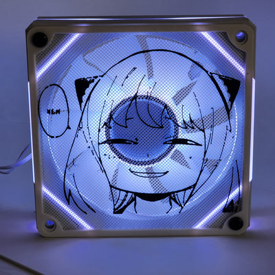 Anya Forger Spy Family | PC Mod Fan Mesh Dust Filter | Matte PLA | 120 mm & 140 mm | Black or White
