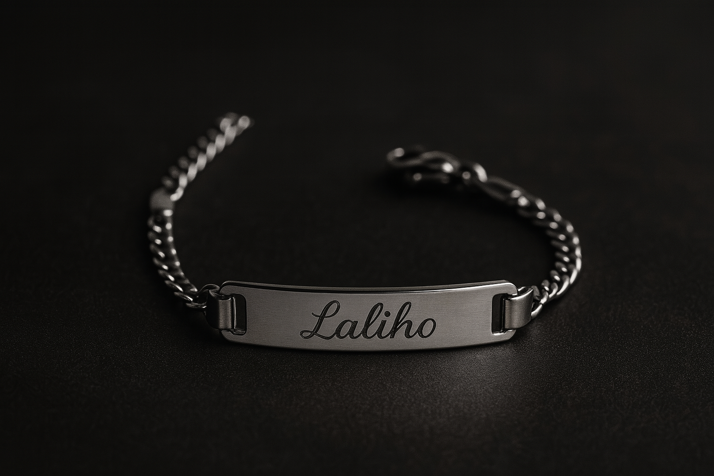 Personalized Baby ID Bracelet – Custom Engraved Stainless Steel Name Bar | Adjustable 11-15 cm | Silver, Gold & Rose-Gold Infant Keepsake