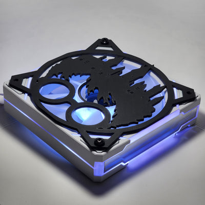 Harry Potter Hogwarts | PC Mod Fan Grill Cover | Matte PLA | 120 mm & 140 mm | Black or White