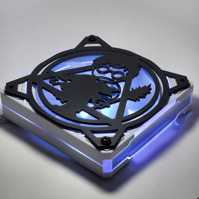 Harry Potter Deathly Hallows | PC Mod Fan Grill Cover | Matte PLA | 120 mm & 140 mm | Black or White