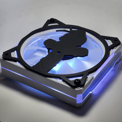 Itachi Uchiha Naruto | PC Mod Fan Grill Cover | Matte PLA | 120 mm & 140 mm | Black or White