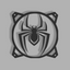 Spiderman Logo | PC Mod Fan Grill Cover | Matte PLA | 120 mm & 140 mm | Black or White