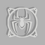 Spiderman Logo | PC Mod Fan Grill Cover | Matte PLA | 120 mm & 140 mm | Black or White