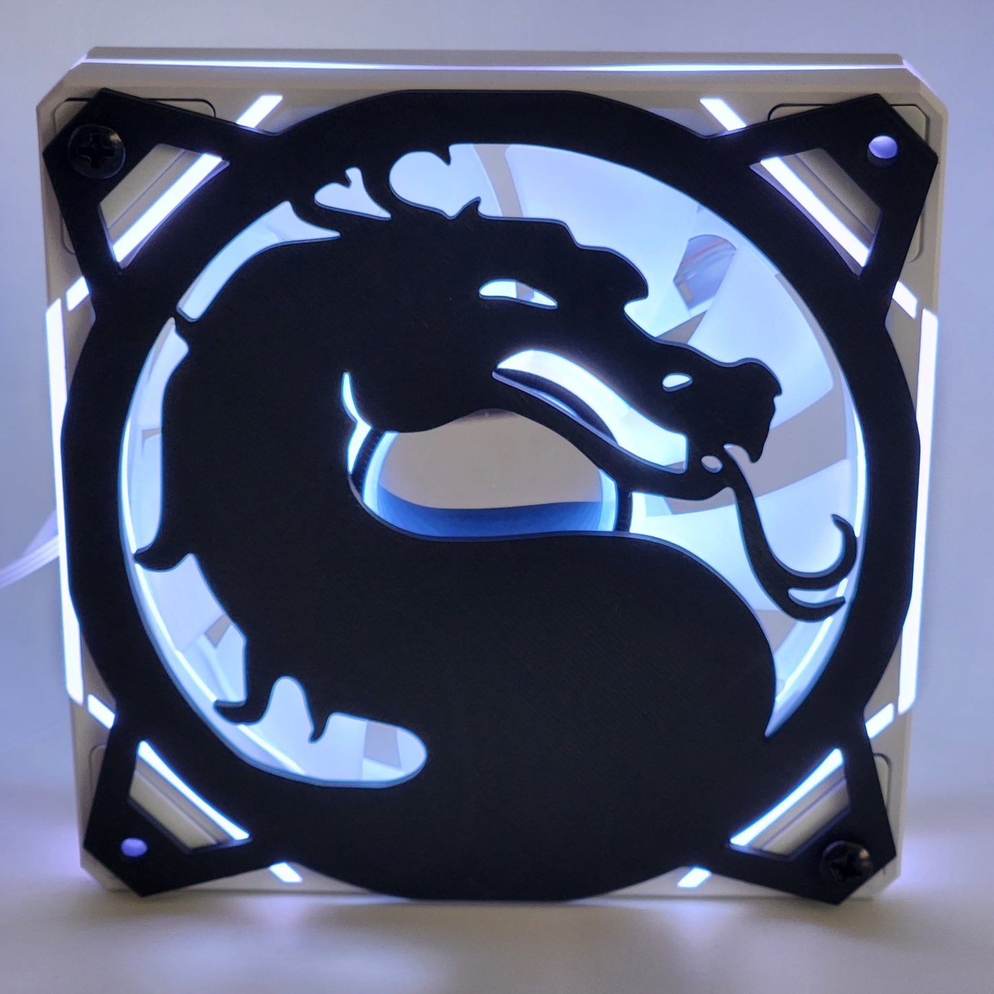 Mortal Kombat | PC Mod Fan Grill Cover | Matte PLA | 120 mm & 140 mm | Black or White