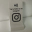 Tap to Follow Instagram NFC Stand – Social Media Display – Contactless Instagram Growth Sign for Shops, Creators & Events