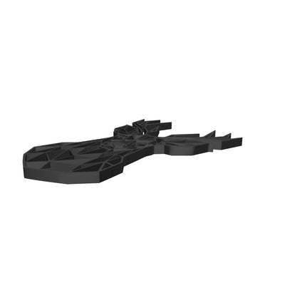 Geometric Deer Head Wall Art – Black Metal Style | Modern 3D Animal Decor