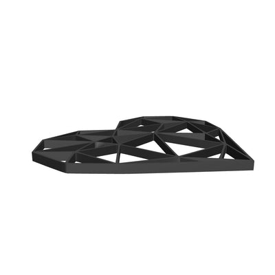 Geometric Heart Wall Art – 3D Printed