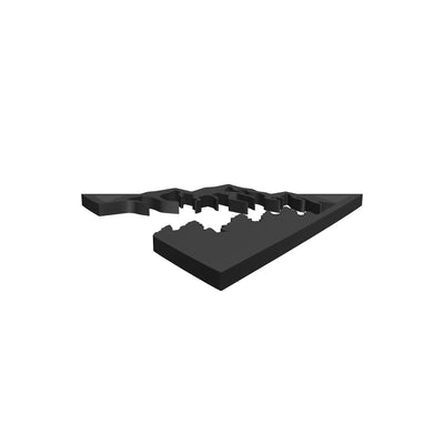 Mountain Forest Wall Art – Modern Nature Triangle Decor | Black Silhouette