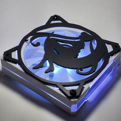 Sailor Moon Anime | PC Mod Fan Grill Cover | Matte PLA | 120 mm & 140 mm | Black or White