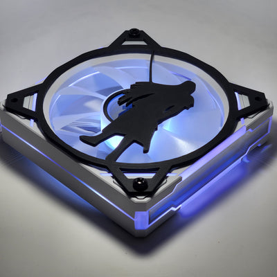 Sephiroth FFVII | PC Mod Fan Grill Cover | Matte PLA | 120 mm & 140 mm | Black or White