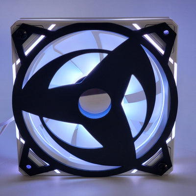 Itachi Uchiha Sharingan | PC Mod Fan Grill Cover | Matte PLA | 120 mm & 140 mm | Black or White