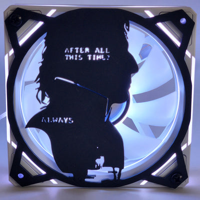 Severus Snape After All This Time Always | PC Mod Fan Grill Cover | Matte PLA | 120 mm & 140 mm | Black or White