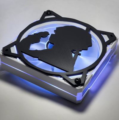 Kimetsu no Yaiba Zenitsu | PC Mod Fan Grill Cover | Matte PLA | 120 mm & 140 mm | Black or White