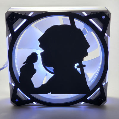 Kimetsu no Yaiba Zenitsu | PC Mod Fan Grill Cover | Matte PLA | 120 mm & 140 mm | Black or White